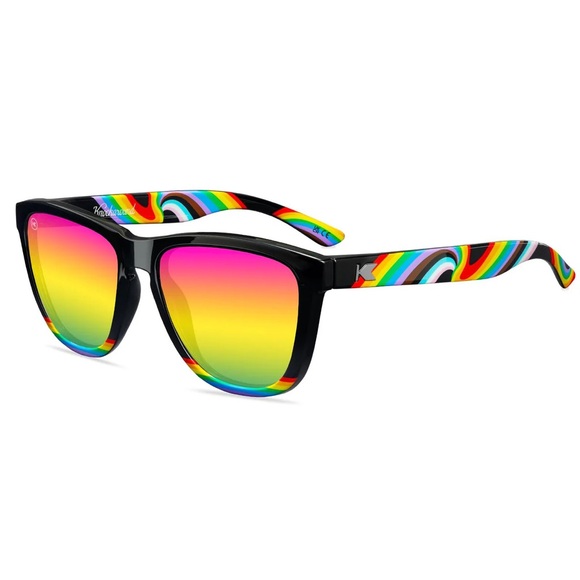 Knockaround Rainbow On My Parade Premium Polarized Colorful Gradient Sunglasses - Picture 2 of 6
